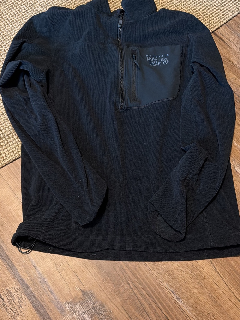Mountain Hardwear Black Half-Zip Fleece Pullover